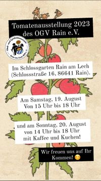 Tomaten ausstellung Plakat